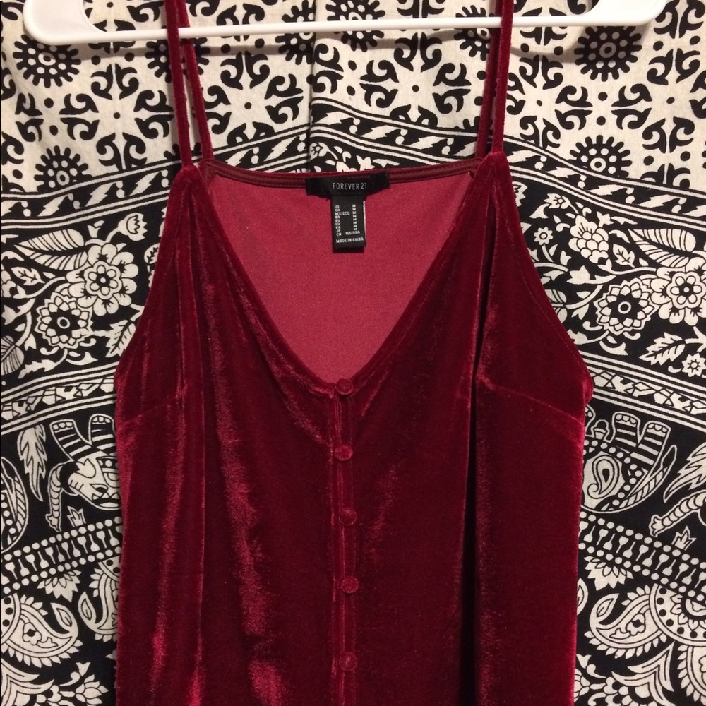 Velvet red top